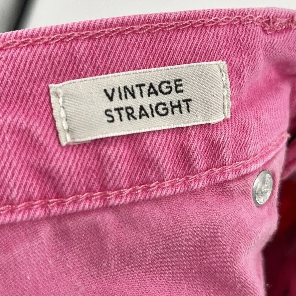 VGUC J. Crew Pink Straight Leg Women's Jeans Sz 29